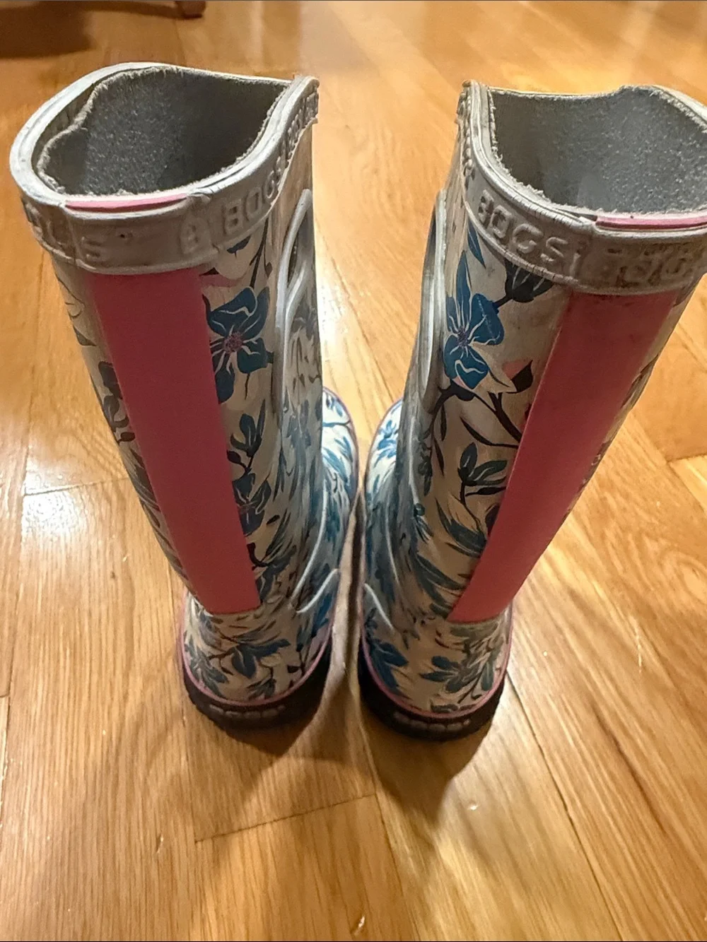 Bogs girls rain boots  size 12.